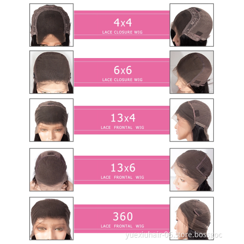 5x5 Closure Wig water wave Wholesale Brazilian Virgin Hair  Hair Density 150% 5*5 wigs body